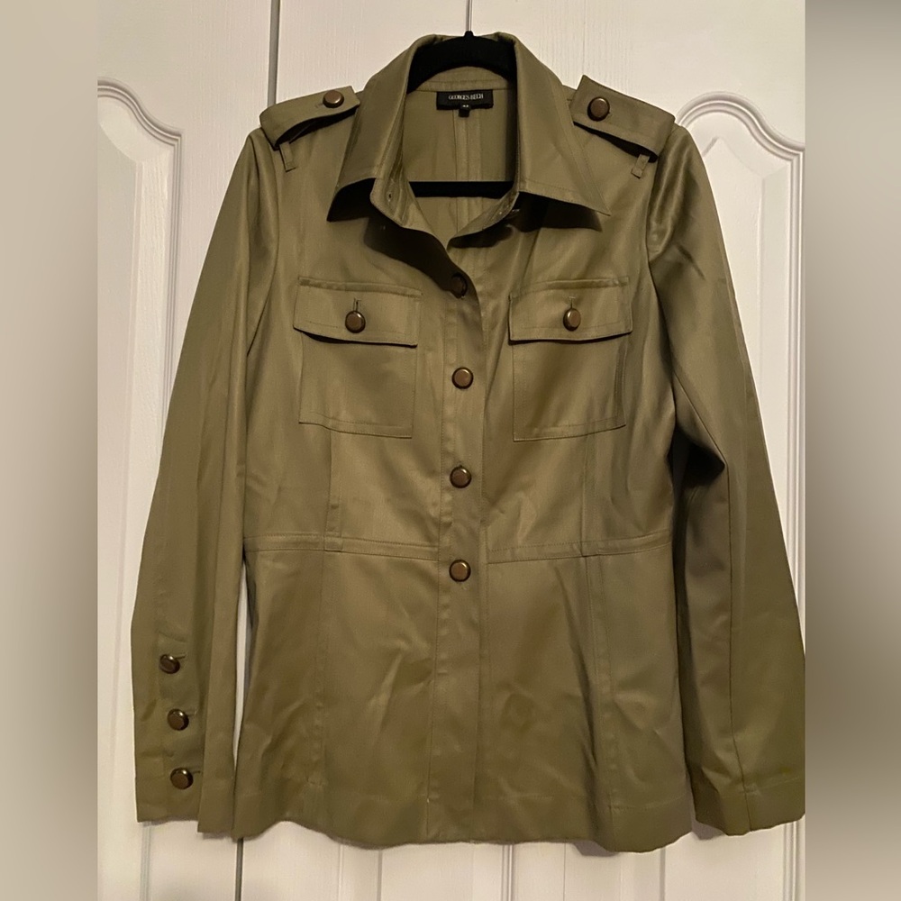 Women's Tan 100% wool Jacket size 42